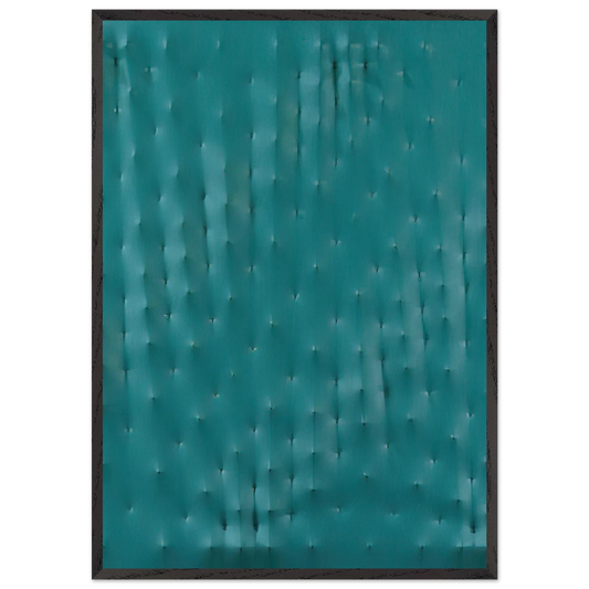 Superficie verde - Spatialism - Enrico Castellani Framed Art Print – Black Wooden Frame - Default Title - -Framed Art Print