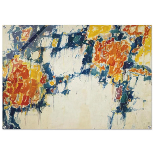 Basel Mural I - Sam Francis Acrylic Print - 70x100 cm / 28x40″ inches | Sam Francis Wall Art | Sam Francis Prints