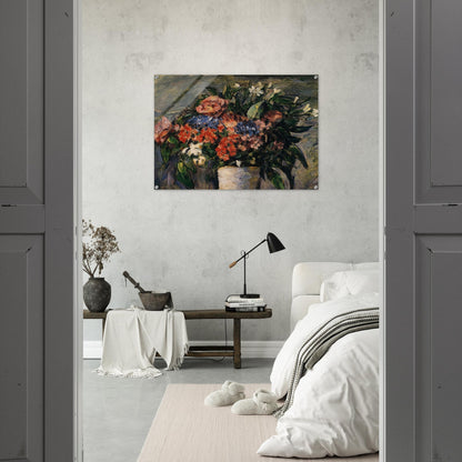 Pot of Flowers - Paul Cézanne Acrylic Print - 70x100 cm / 28x40″ inches