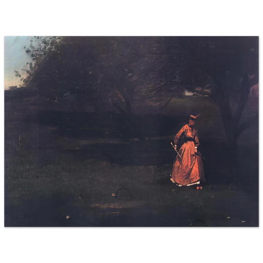 Winslow Homer - CROQUET PLAYERS 1 Fine Art Poster - Default Title