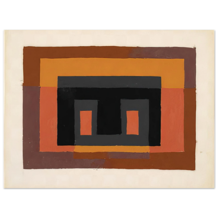 Josef Albers - STUDY FOR VARIANT 1947  75x100 cm / 30x40inches Fine Art Poster