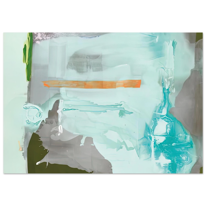 Helen Frankenthaler - Poseidon, 1990- Wall Art - 60x80 cm / 24x32 inches - Premium Wooden Framed Poster With Fine Art Paper-canvas - Black frame