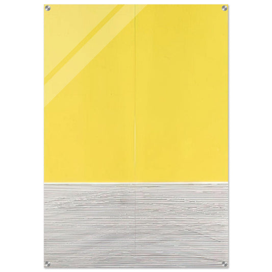 LE GRAN JAUNE - Jesus Rafael Soto Acrylic Print - 70x100 cm / 28x40″ inches