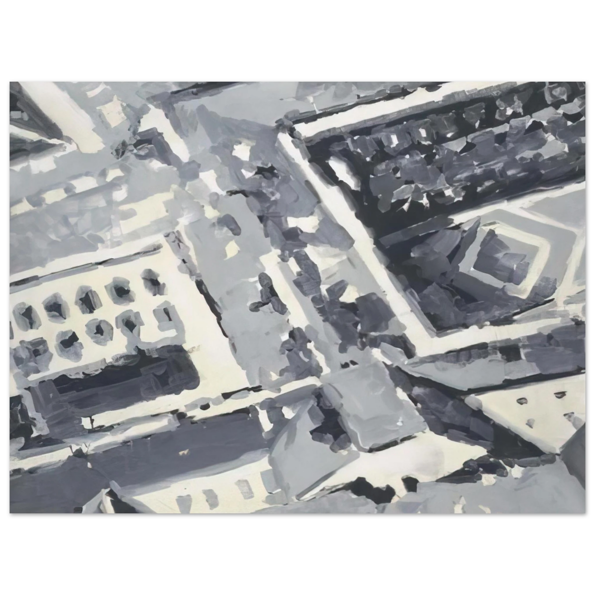 Gerhard Richter - TOWNSCAPE M1 1968 Fine Art Poster - Default Title