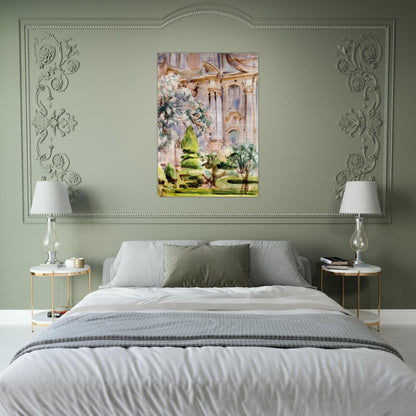Palace and Gardens, Spain - John Singer Sargent Brushed Aluminum Print - 70x100 cm / 28x40 inches | John Singer Sargent Aluminum Print | John Singer Sargent Prints