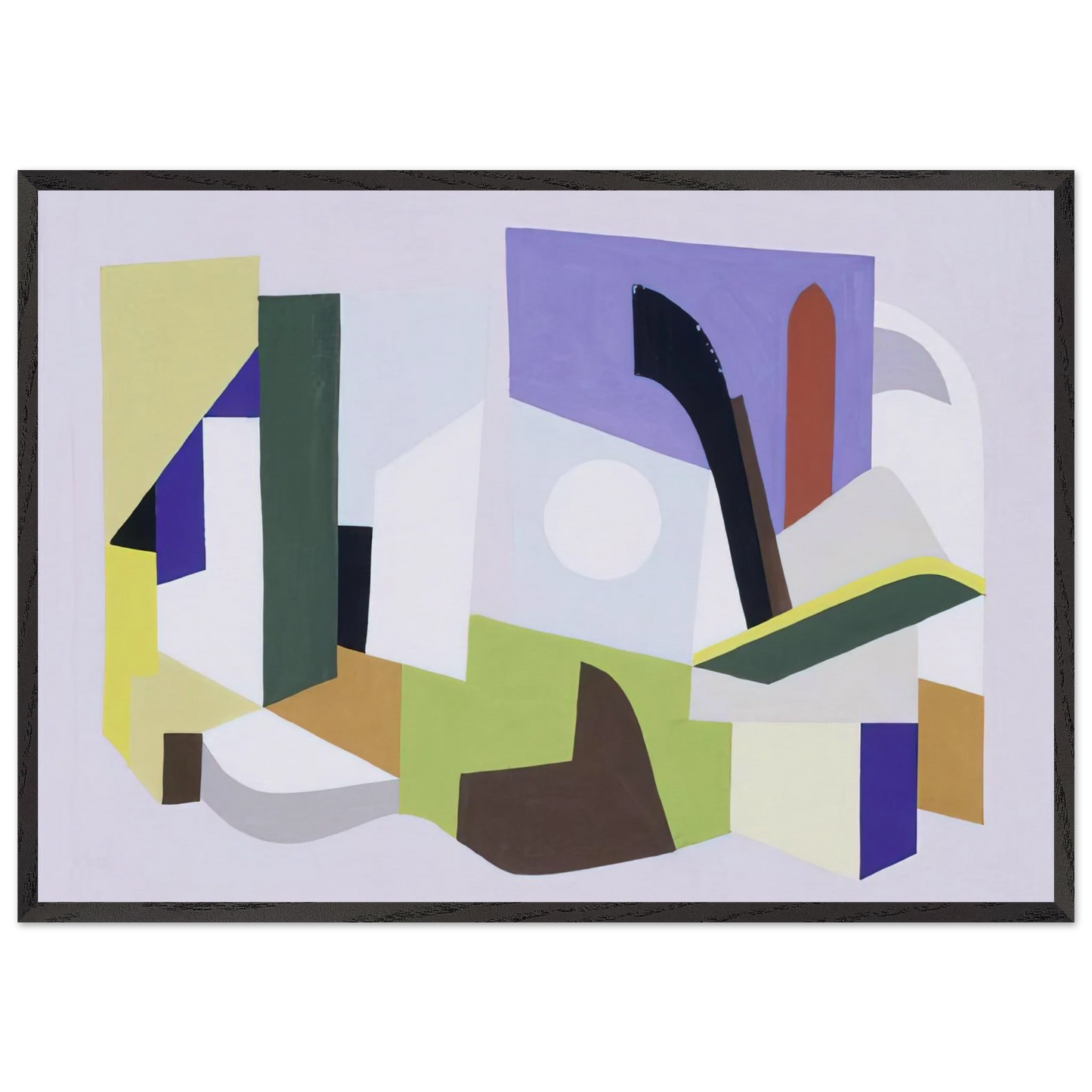 Untitled NY Worlds Fair - 1939 - Ad Reinhardt Framed Art Print – Black Wooden Frame - Default Title - -Framed Art Print