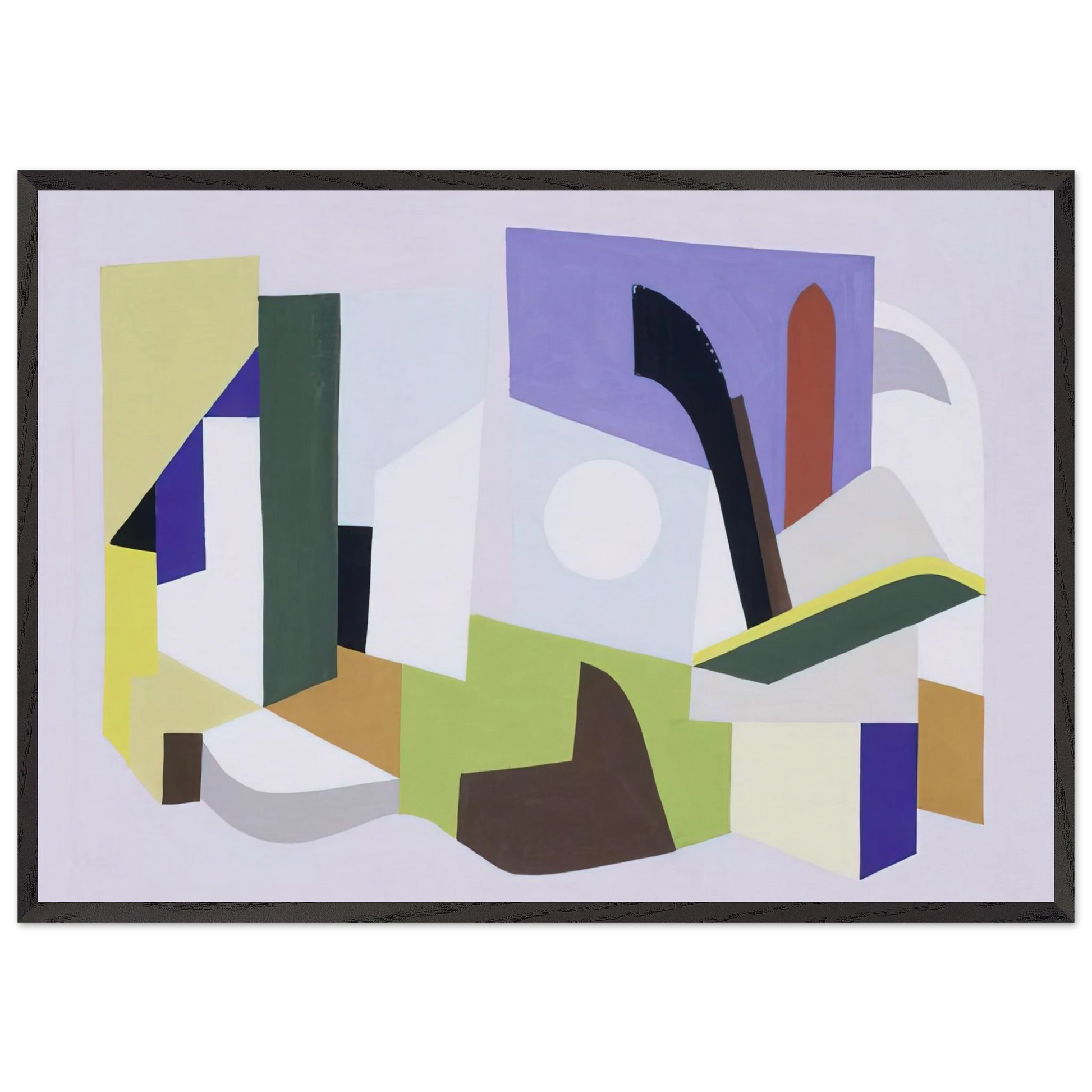 Untitled NY Worlds Fair - 1939 - Ad Reinhardt Framed Art Print – Black Wooden Frame - Default Title - -Framed Art Print