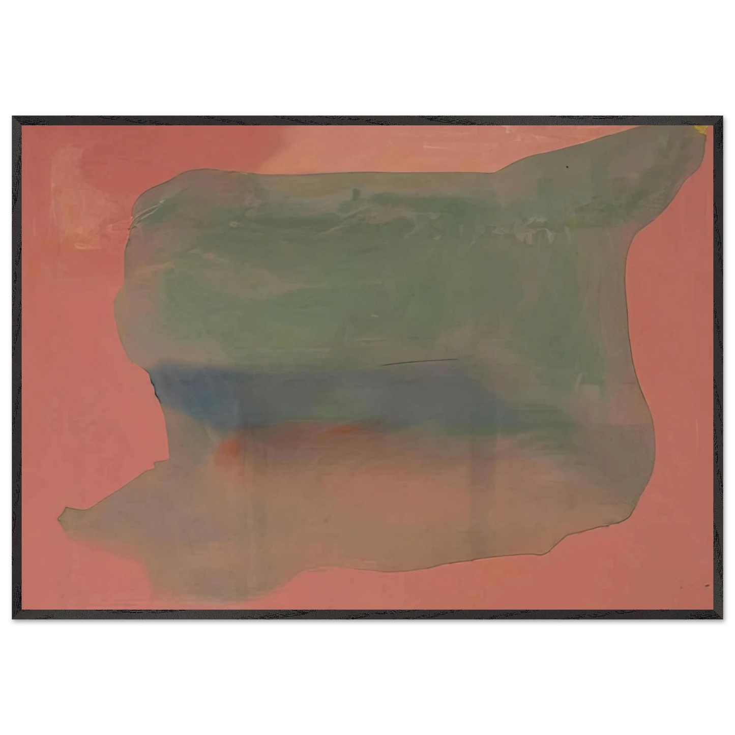 Helen Frankenthaler - Yearning - 1973 Wall art - 60x80 cm / 24x32 inches - Premium Wooden Framed Poster With Fine Art Paper - Black frame