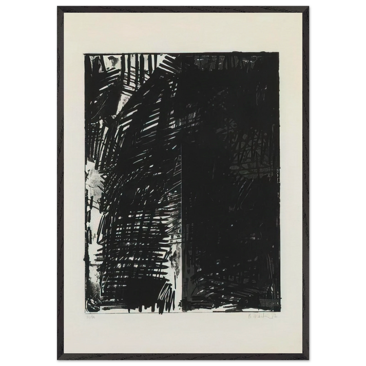 Untitled Press Series - 1972 - Brice Marden 70x100 cm / 28x40 inches Framed Art Print – Black Wooden Frame
