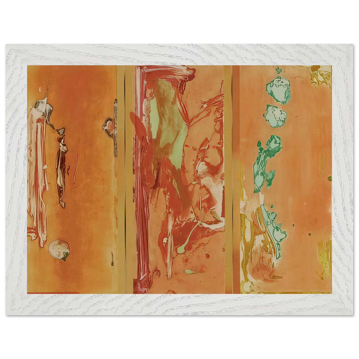 Helen Frankenthaler - Gateway - 1988 Wall art - 60x80 cm / 24x32 inches - Premium Wooden Framed Poster With Fine Art Paper - White frame