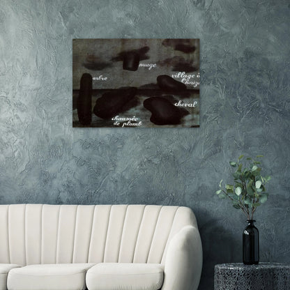 SWIFT HOPE 1928 - Rene Magritte Brushed Aluminum Print - 70x100 cm / 28x40 inches | Rene Magritte Aluminum Print | Rene Magritte Prints