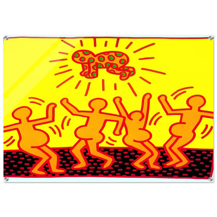 UNTITLED 1983 1 - Keith Haring Acrylic Print - 70x100 cm / 28x40″ inches | Keith Haring Wall Art | Keith Haring Prints