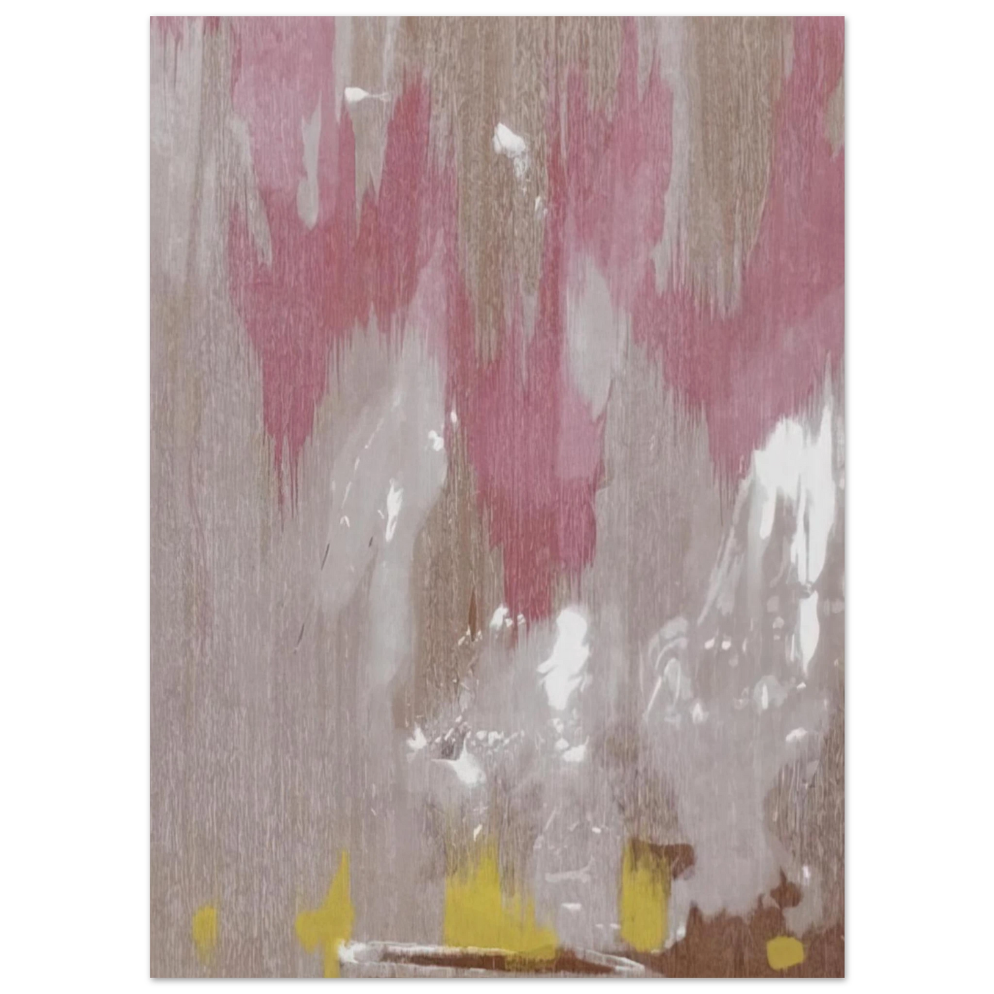 Helen Frankenthaler - Tales of Genji IV - 1998 Wall art - 27x35 cm / 11x14 inches - Premium Wooden Framed Poster With Fine Art Paper - Black frame