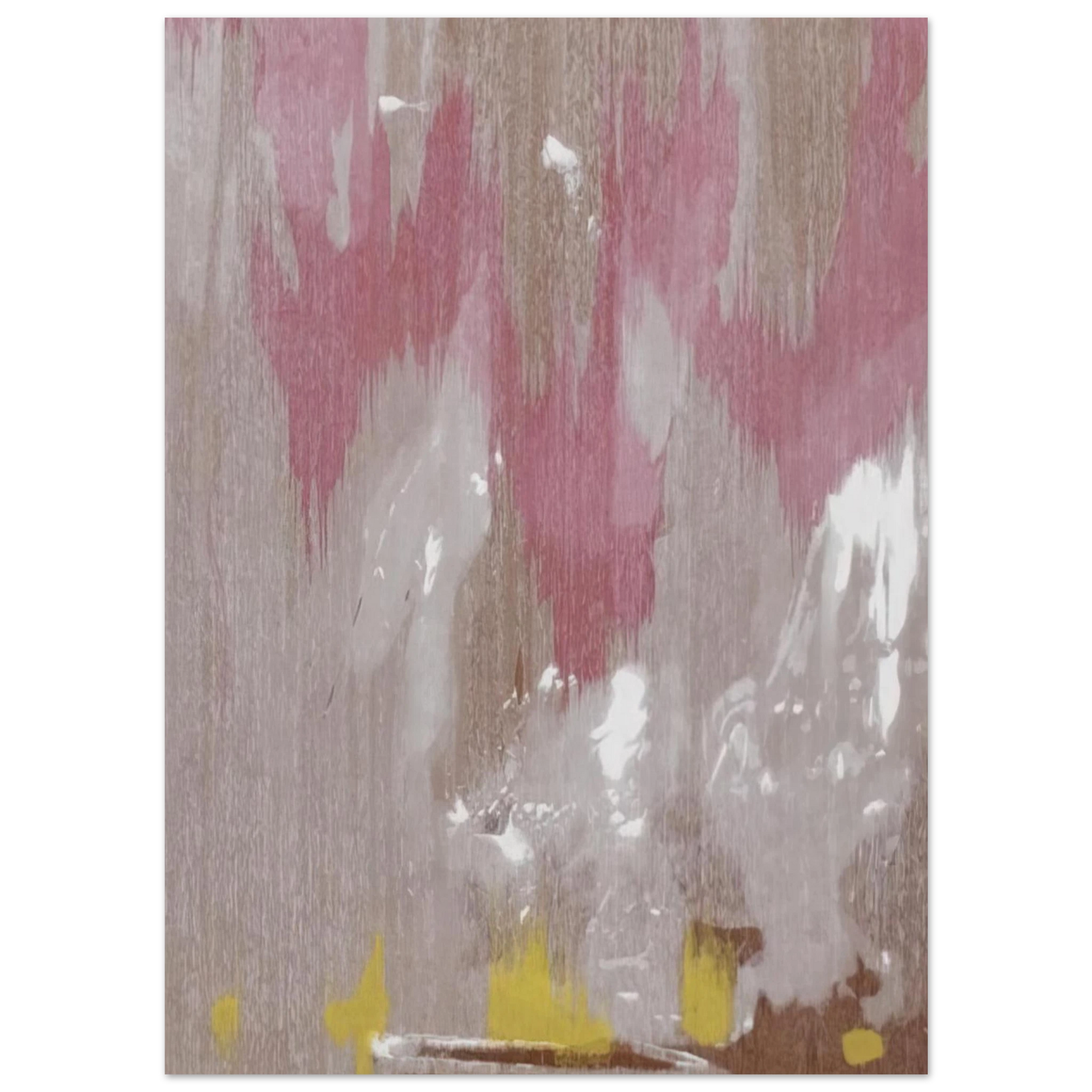 Helen Frankenthaler - Tales of Genji IV - 1998 Wall art - 27x35 cm / 11x14 inches - Premium Wooden Framed Poster With Fine Art Paper - Black frame