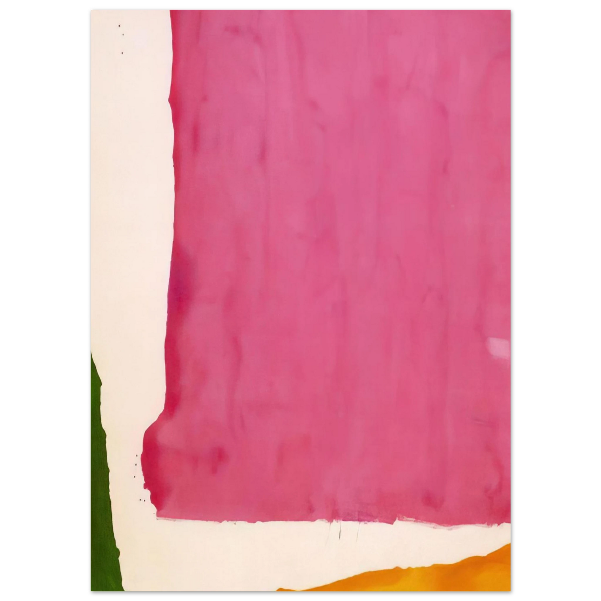 Helen Frankenthaler - Mauve District - 1966 Wall art - 28x43  cm / XL (11x17 inches) - Premium Wooden Framed Poster With Fine Art Paper - Wood frame