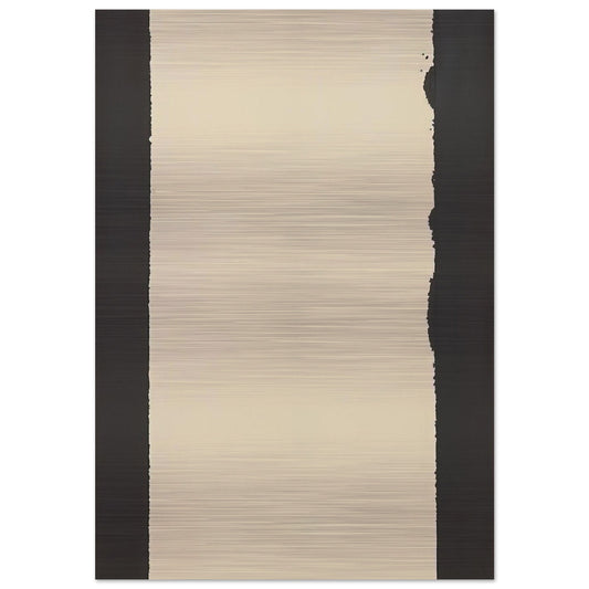 Burnt Umber  Ultramarine Blue - 2007 - Yun Hyong-keun Brushed Aluminum Print - 70x100 cm / 28x40 inches | Yun Hyong-keun Aluminum Print | Yun Hyong-keun Prints