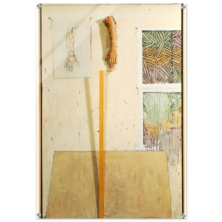 IN THE STUDIO - Jasper Johns Acrylic Print - 70x100 cm / 28x40″ inches