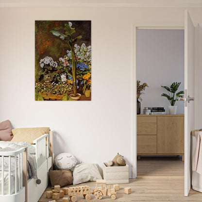 Arum and Conservatory Plants - Pierre-Auguste Renoir Brushed Aluminum Print - 70x100 cm / 28x40 inches | Pierre-Auguste Renoir Aluminum Print | Pierre-Auguste Renoir Prints