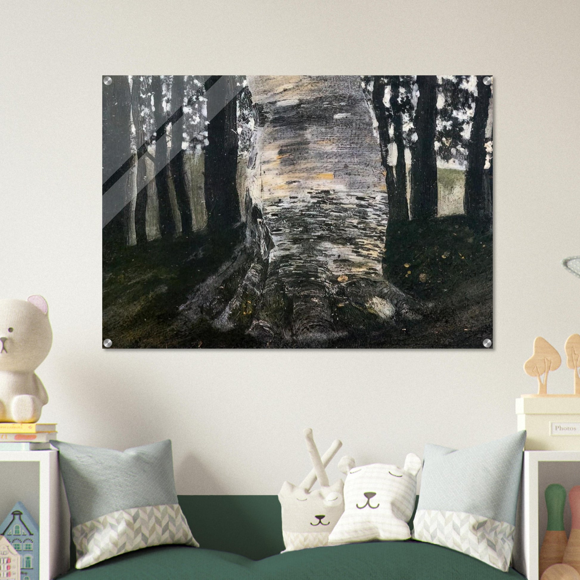 BIRCH IN A FOREST - Gustav Klimt Acrylic Print - 70x100 cm / 28x40″ inches | Gustav Klimt Wall Art | Gustav Klimt Prints
