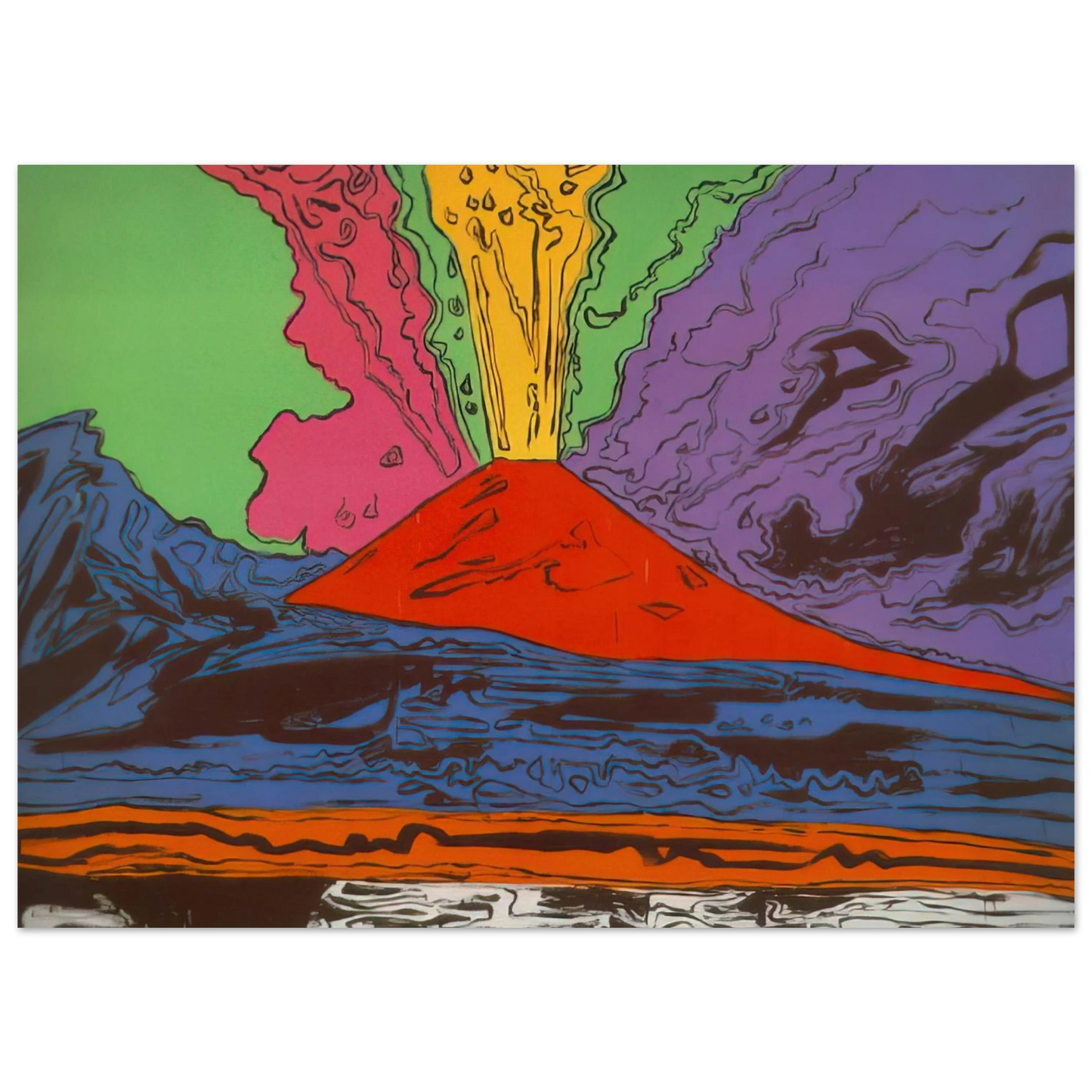 Andy Warhol - Vesuvius Fine Art Poster - 40x60 cm / 16x24 inches