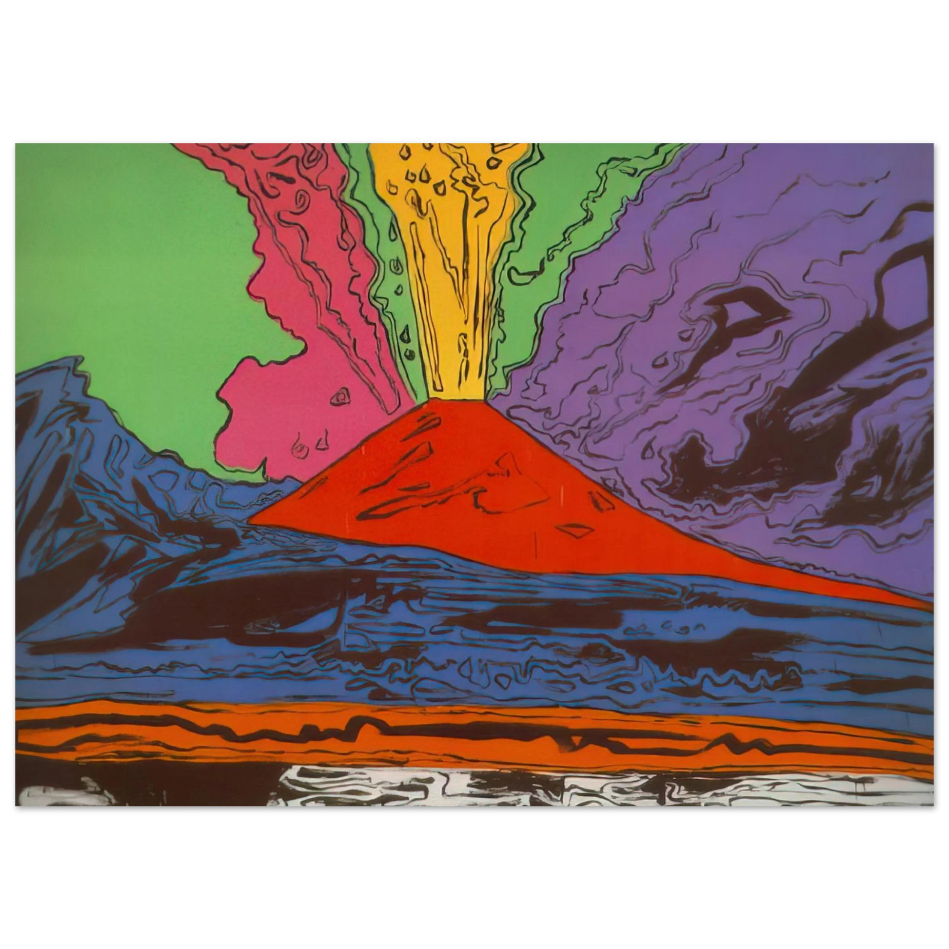 Andy Warhol - Vesuvius Fine Art Poster - 40x60 cm / 16x24 inches