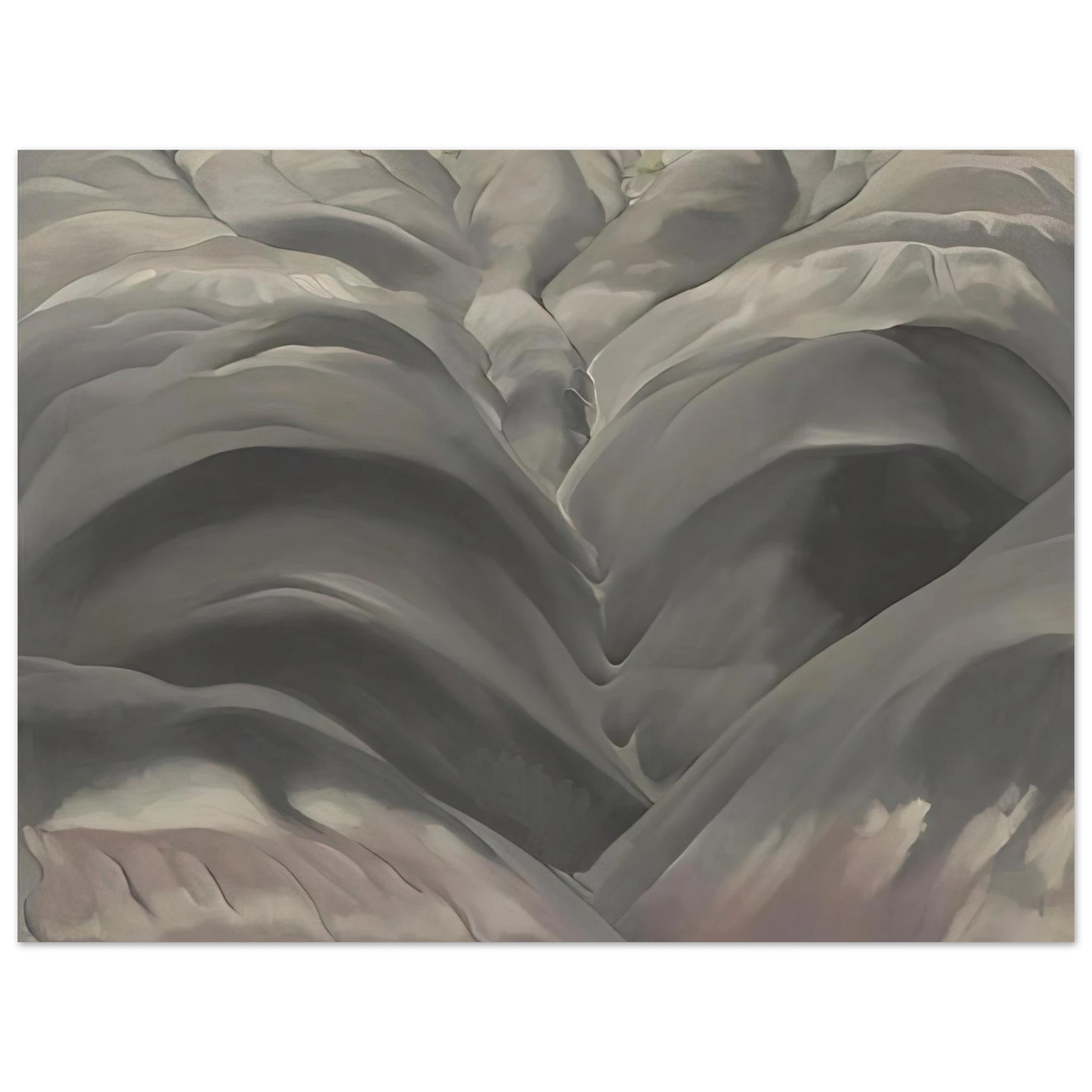 Georgia O'Keeffe - Black Place I Fine Art Poster - 13x18 cm / 5x7 inches