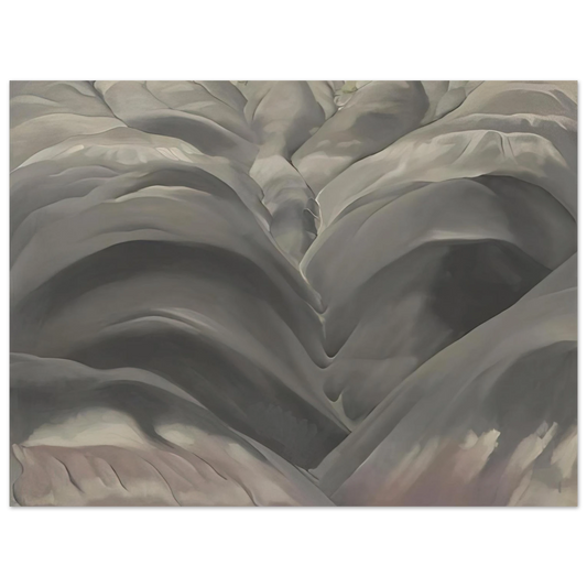 Georgia O'Keeffe - Black Place I Fine Art Poster - 13x18 cm / 5x7 inches