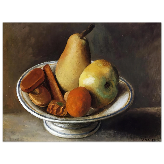 Pablo Picasso - Fruit Bowl with Fruit - 1918 Fine Art Poster - Default Title