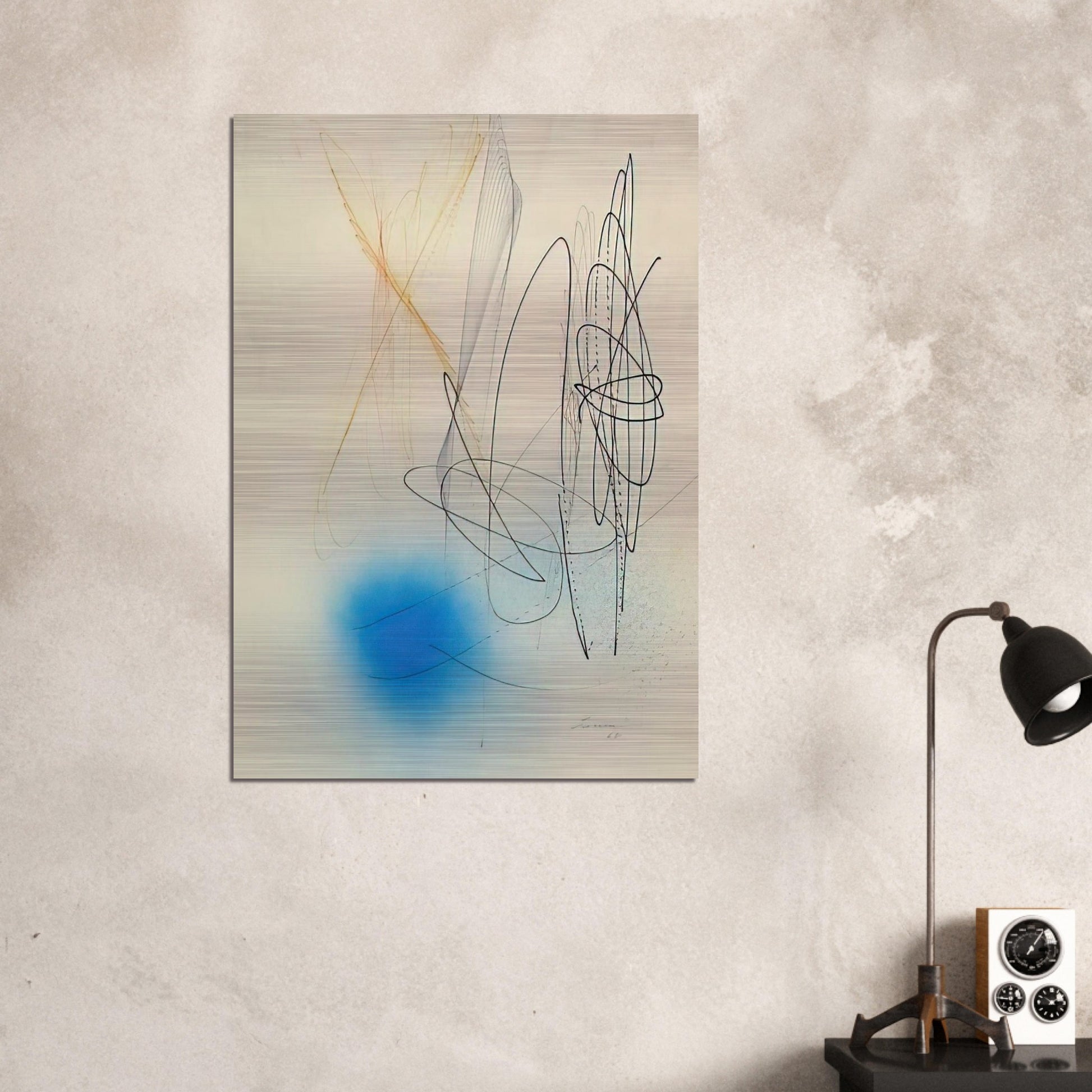 Abstract Composition - 1968 - John Ferren Brushed Aluminum Print - 70x100 cm / 28x40 inches | John Ferren Aluminum Print | John Ferren Prints