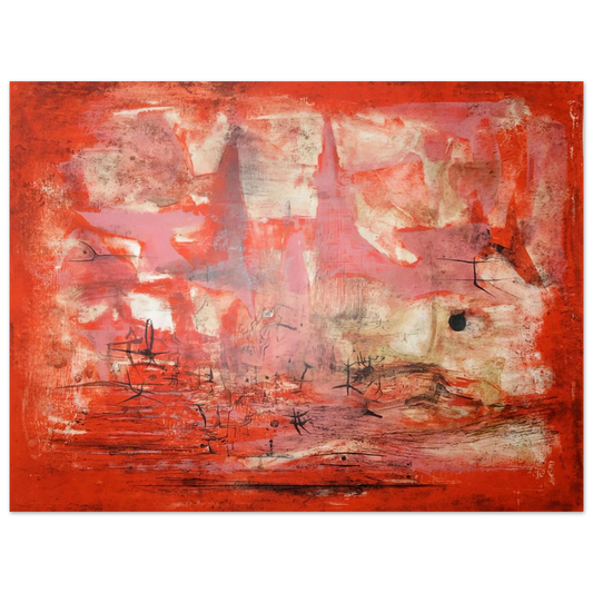 Zao Wou-Ki - EMBRASEMENT 1954 Fine Art Poster - Default Title