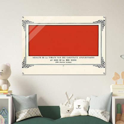 Apoplectic Cardinals Harvesting Tomatoes on the Shore of the Red Sea Study of the Aurora Borealis - Alphonse Allais Acrylic Print - 70x100 cm / 28x40″ inches | Alphonse Allais Wall Art | Alphonse Allais Prints