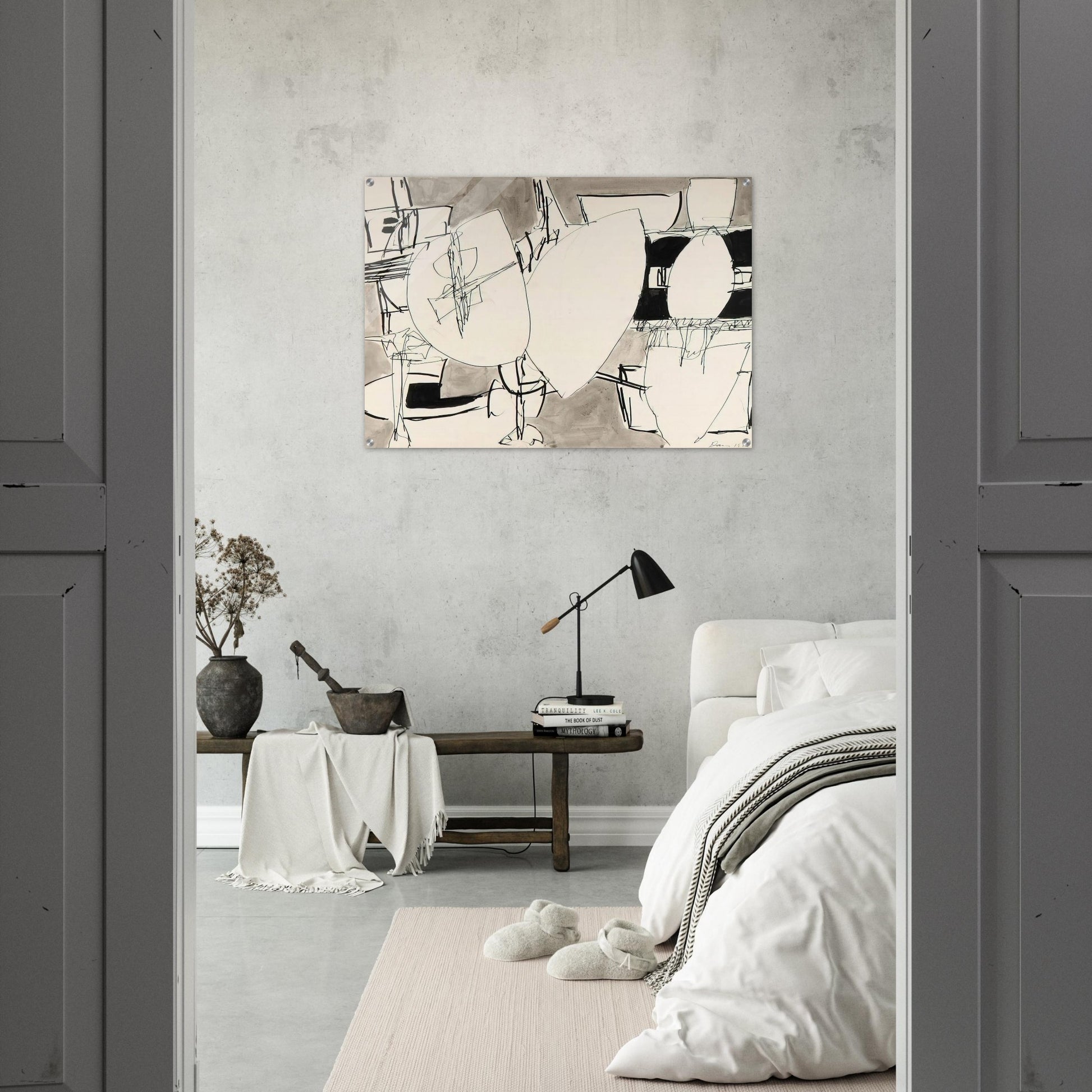 Inner Space - 1952 - Gene Davis Acrylic Print - 70x100 cm / 28x40″ inches | Gene Davis Wall Art | Gene Davis Prints