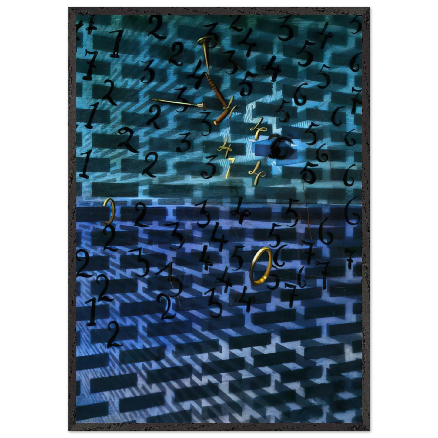 Untitled N31 - Salvador Dali Framed Art Print – Black Wooden Frame - Default Title - -Framed Art Print