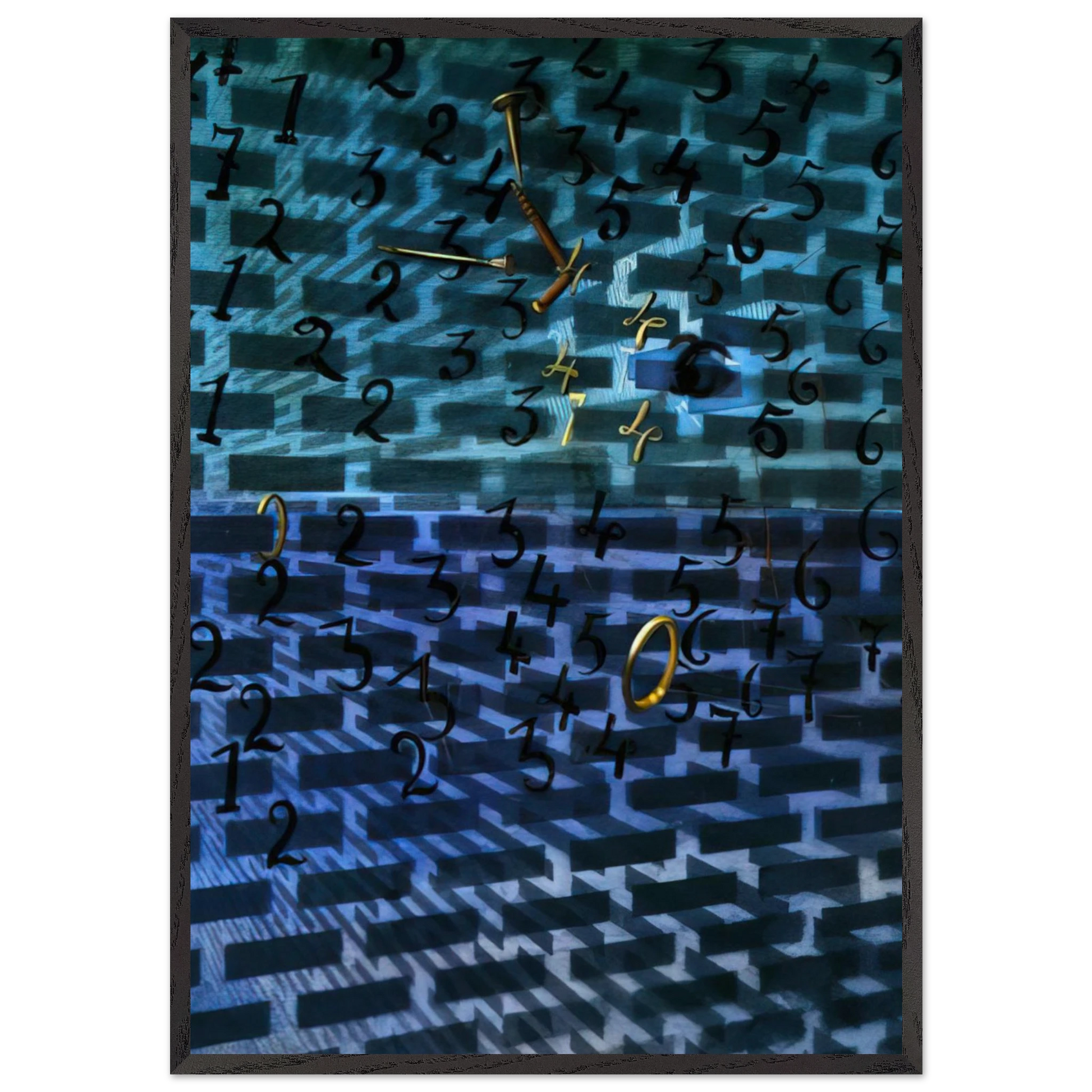 Untitled N31 - Salvador Dali Framed Art Print – Black Wooden Frame - Default Title - -Framed Art Print