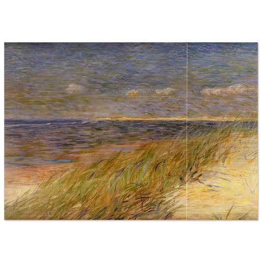 THE DUNES ZWIN KNOKKE 1887 - Theo van Rysselberghe Brushed Aluminum Print - 70x100 cm / 28x40 inches | Theo van Rysselberghe Aluminum Print | Theo van Rysselberghe Prints