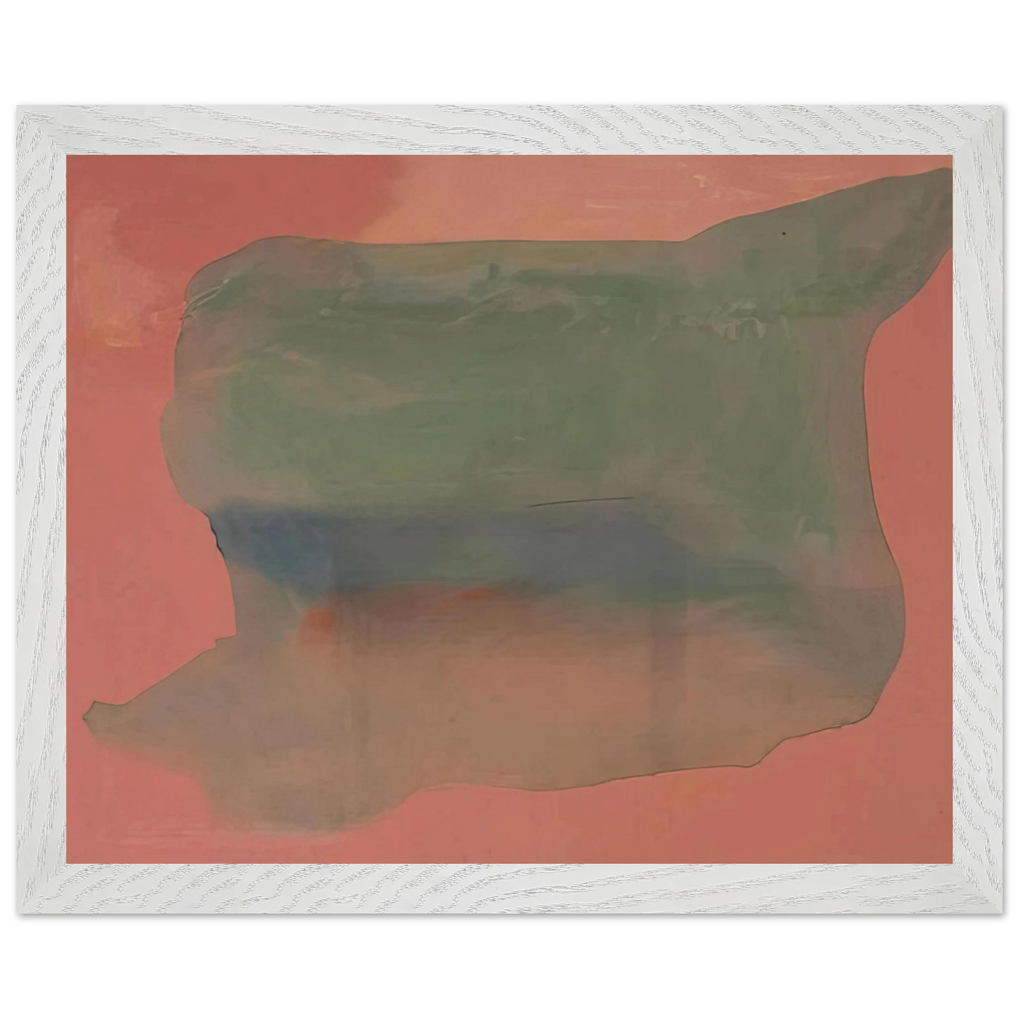 Helen Frankenthaler - Yearning - 1973 Wall art - 60x80 cm / 24x32 inches - Premium Wooden Framed Poster With Fine Art Paper - White frame