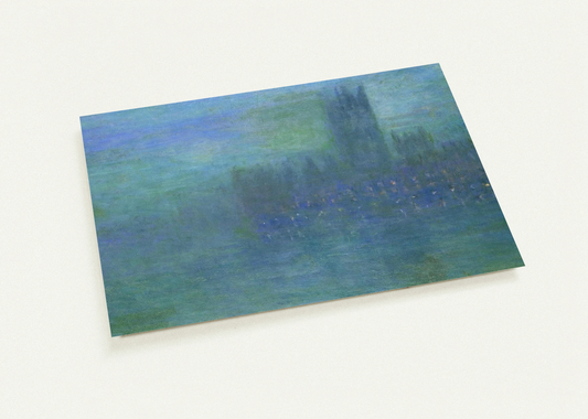 Houses of Parlilament, Fog Effect By claude monet Pack of 10 Post Cards | claude monet Post Cards | A6 (10.5 x 14.8 cm) - 4.1 x 5.8 inches