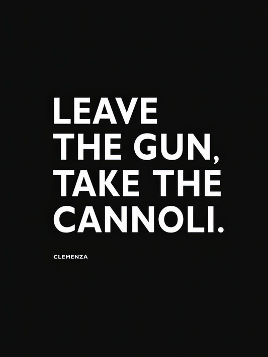 Bring The Gun Leave The Cannoli Art Print | RedKalion