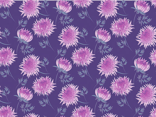 Chrysanthemum Flower Drawing Art Print | RedKalion