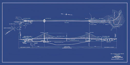 Drawing the Golden Gate Bridge Art Print | Study for Expansion, San Francisco | RedKalion