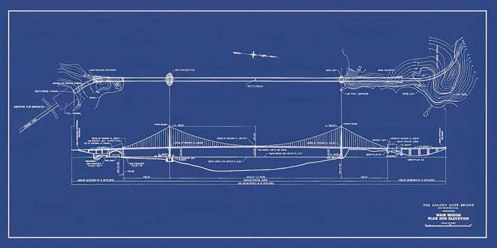 Drawing the Golden Gate Bridge Art Print | Study for Expansion, San Francisco | RedKalion
