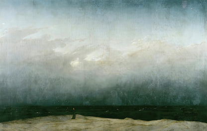 Friedrich Monk by the Sea Art Print | Premium Fine Art Print | RedKalion