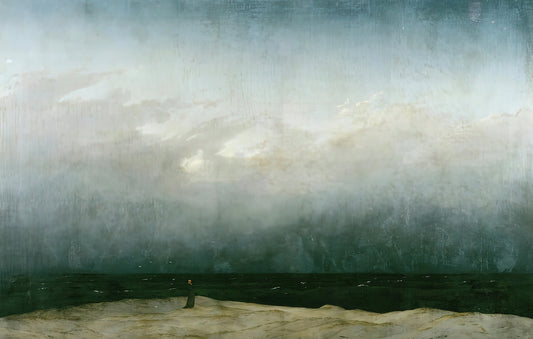Friedrich Monk by the Sea Art Print | Premium Fine Art Print | RedKalion
