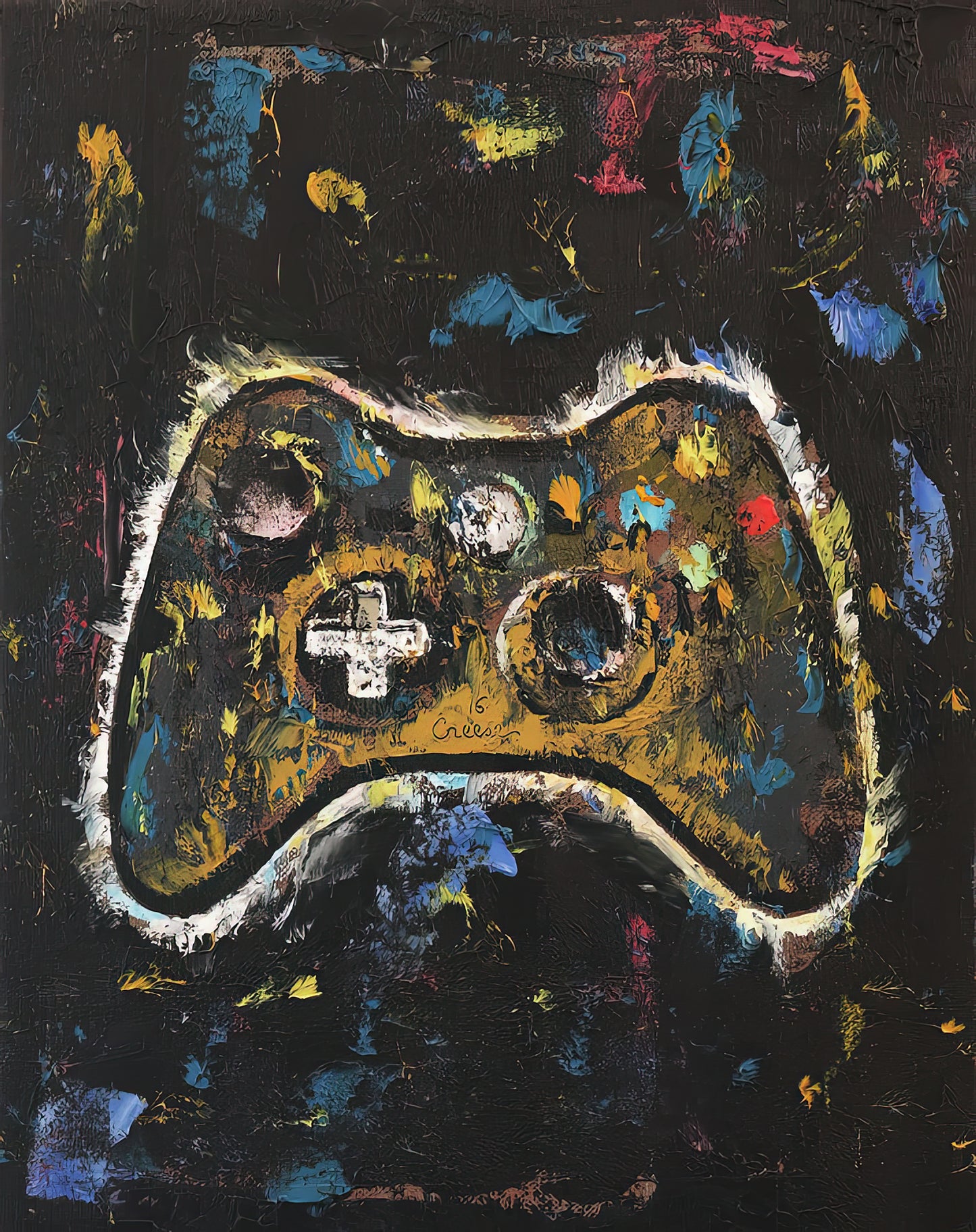 Gaming Painting Art Print | Premium Gamer Art | RedKalion