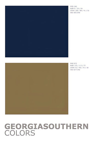 Georgia Southern University Colors Art Print | Premium Fine Art Print | RedKalion