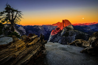 Glacier Point Sunset Art Print | Yosemite National Park Fine Art | RedKalion