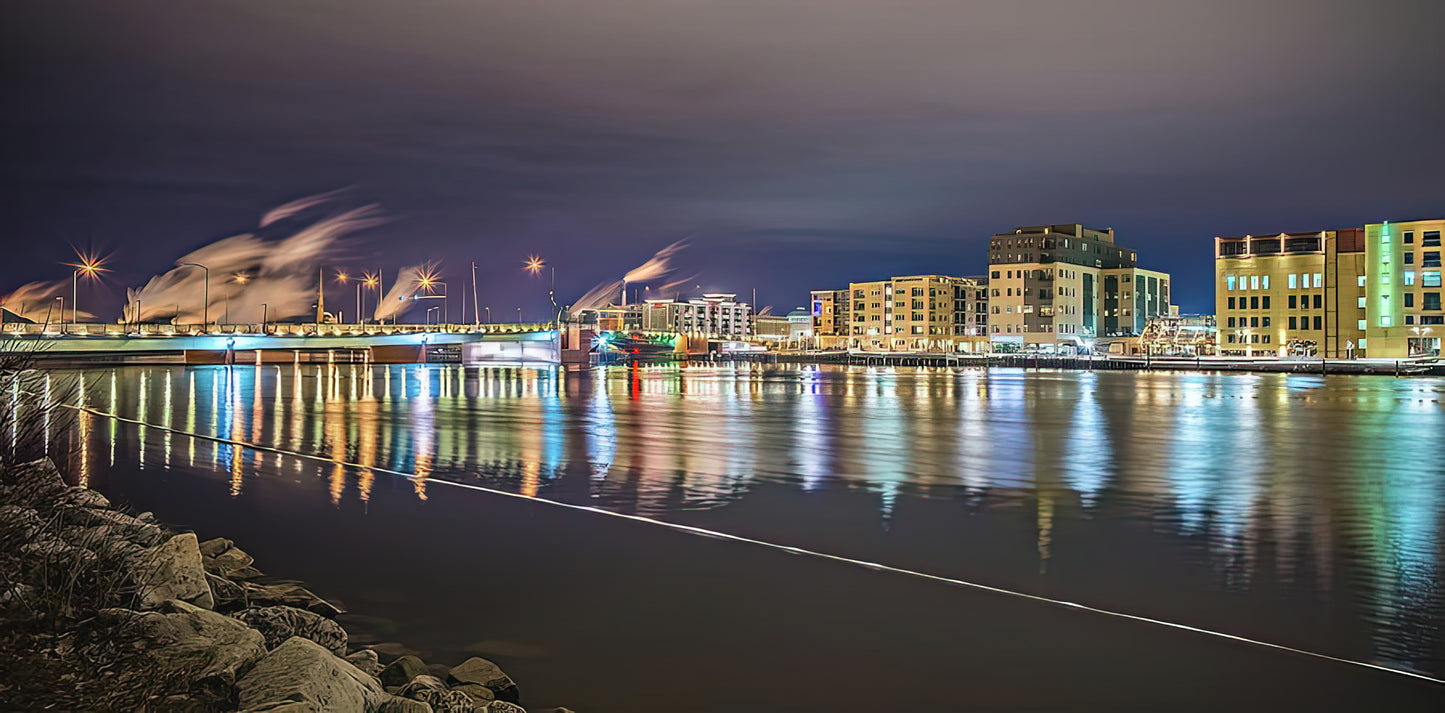 Green Bay Skyline Art Print | Premium Fine Art Print | RedKalion