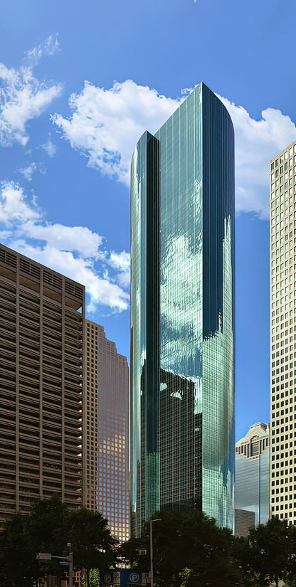 Houston Wells Fargo Building Art Print | Premium Fine Art Print | RedKalion