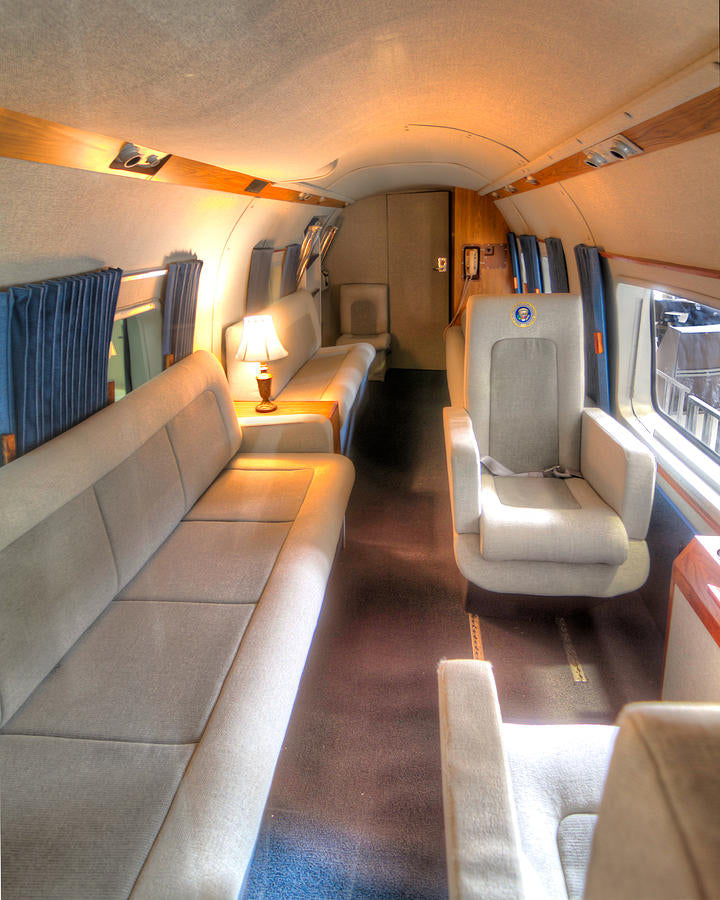 Inside Marine One Art Print | Official Presidential Helicopter Interior | RedKalion