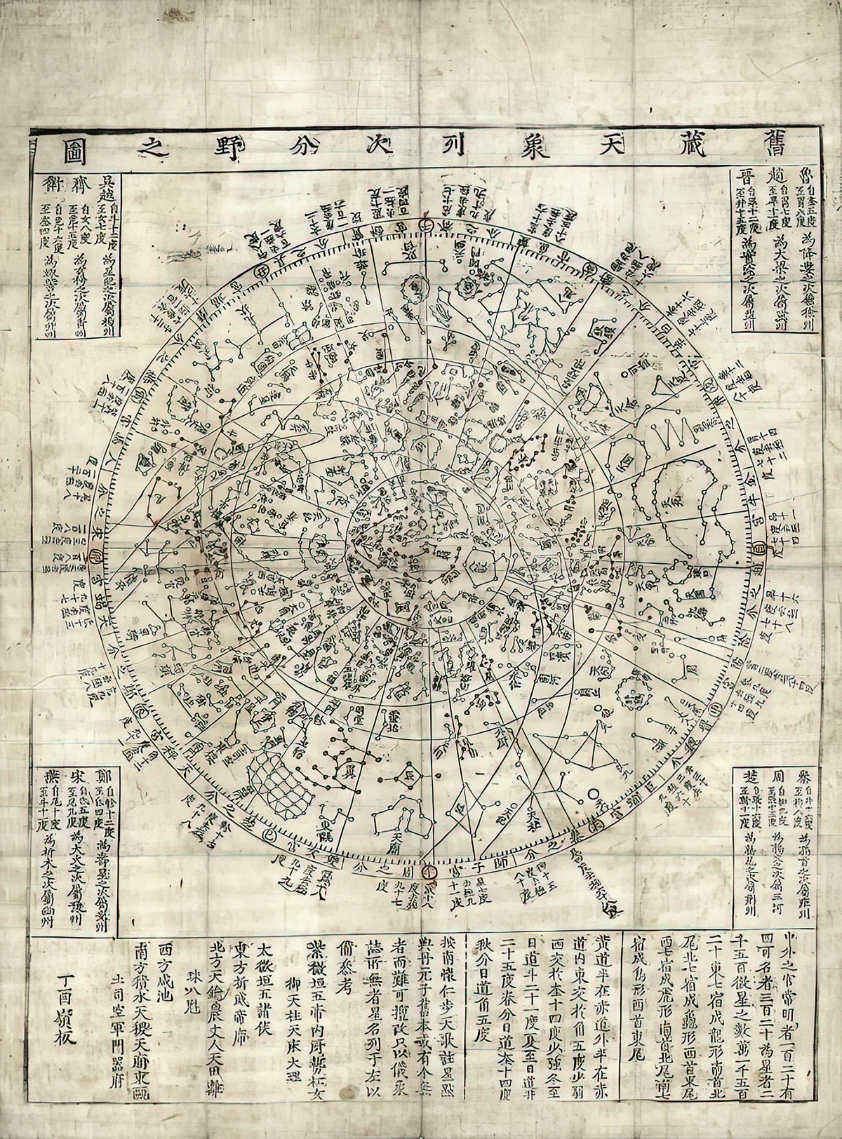 Korean Star Chart Art Print | Premium Fine Art Print | RedKalion